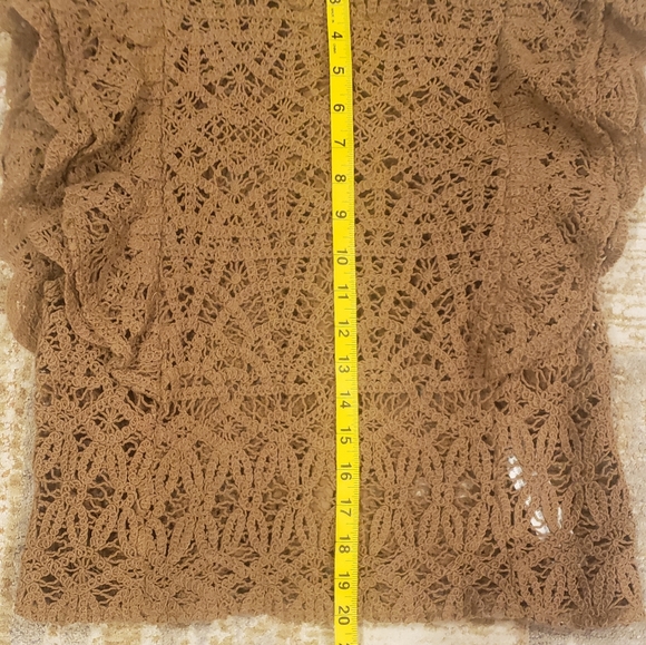 Zara Crocheted Ruffle Top - Picture 5 of 6